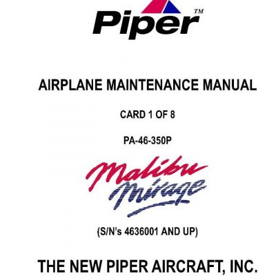 piper aircraft mainenance manual ir941202