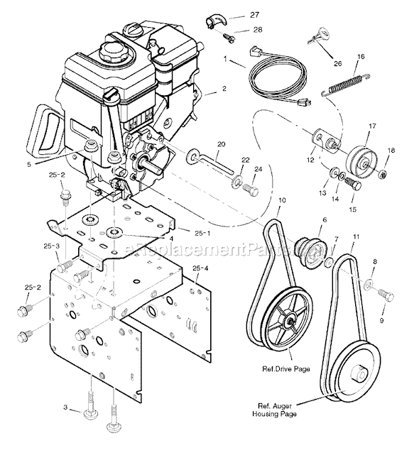 engine manual for ariens 522 snow thrower