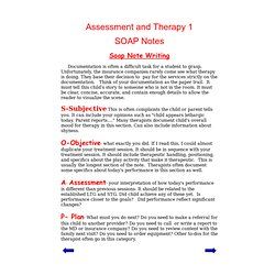 documentation manual for writing soap notes in occupational therapy pdf