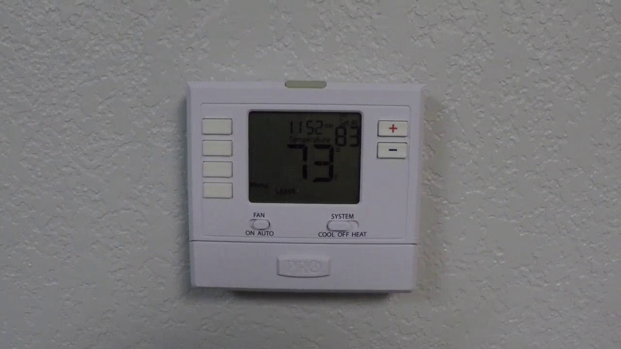 pro thermostat pro1 t705 manual