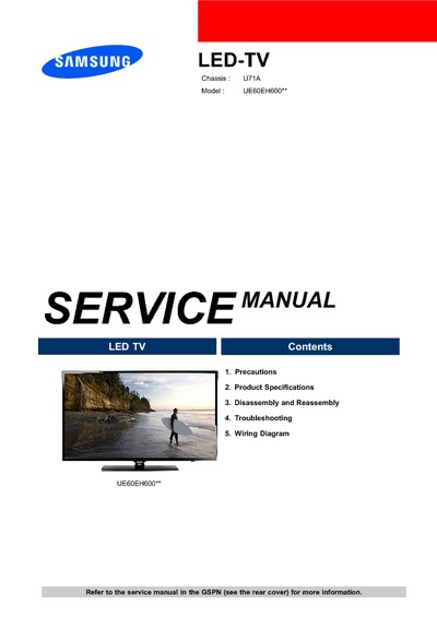 samsung 60 led tv instruction manual