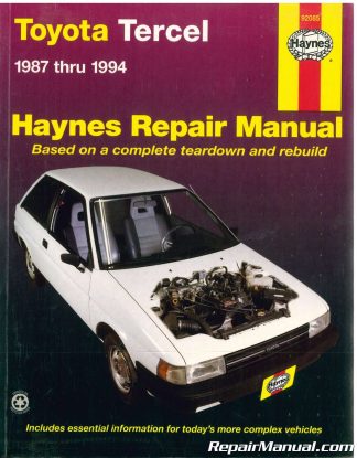 repair manual toyota tercel 1995