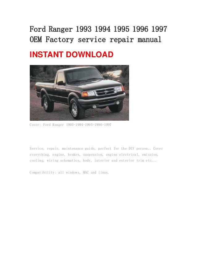 haynes repair manual ford ranger pdf