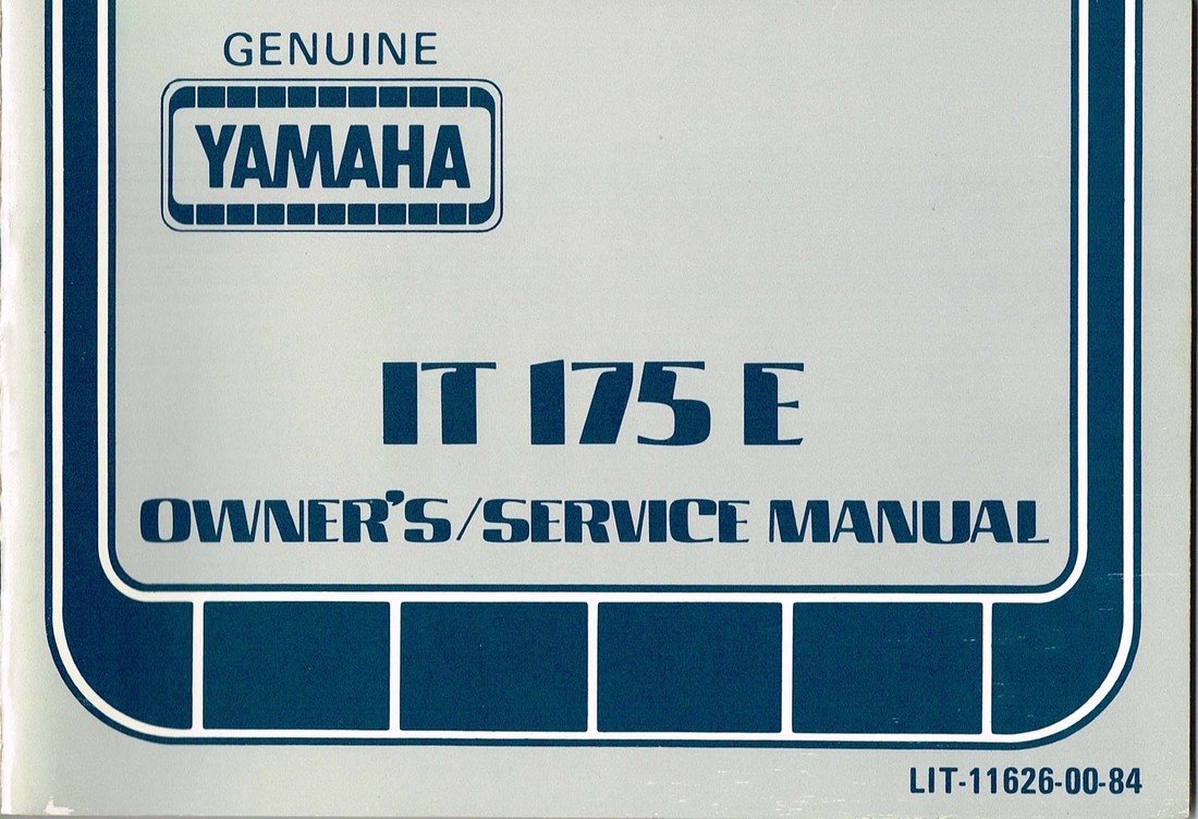 yamaha it175 service manual download